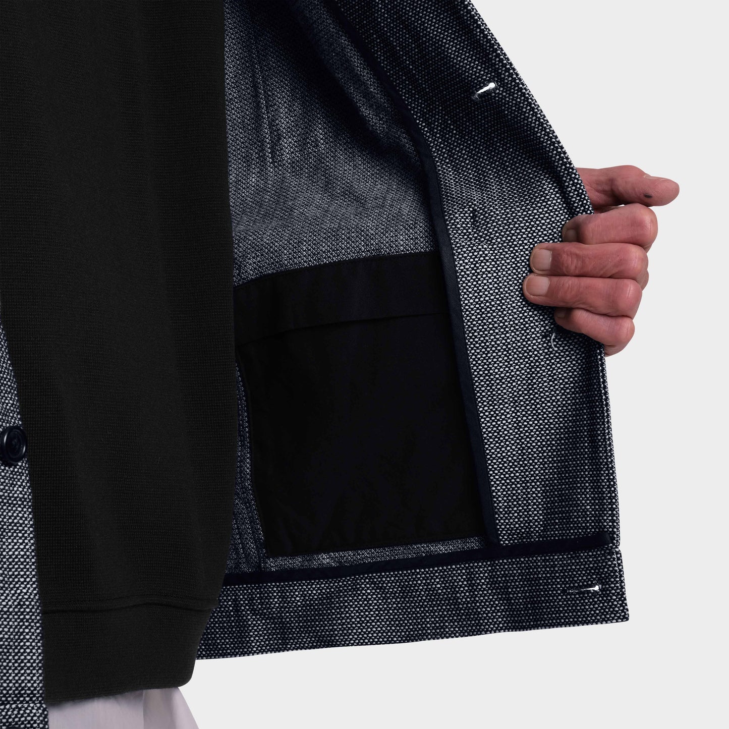 OMEN Sakko Georgia Seth Denim am model