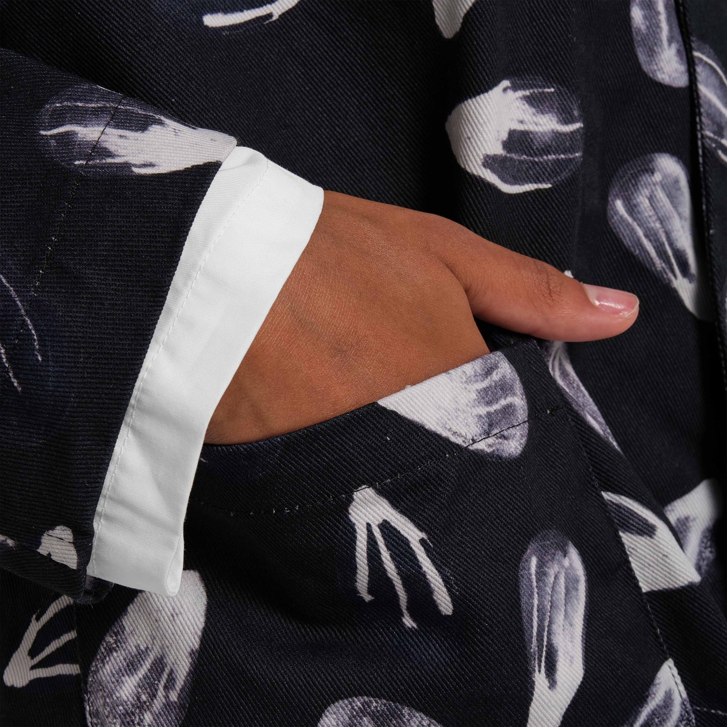 OMEN Sakko Saphir Heavy Twill Feuerstein am model