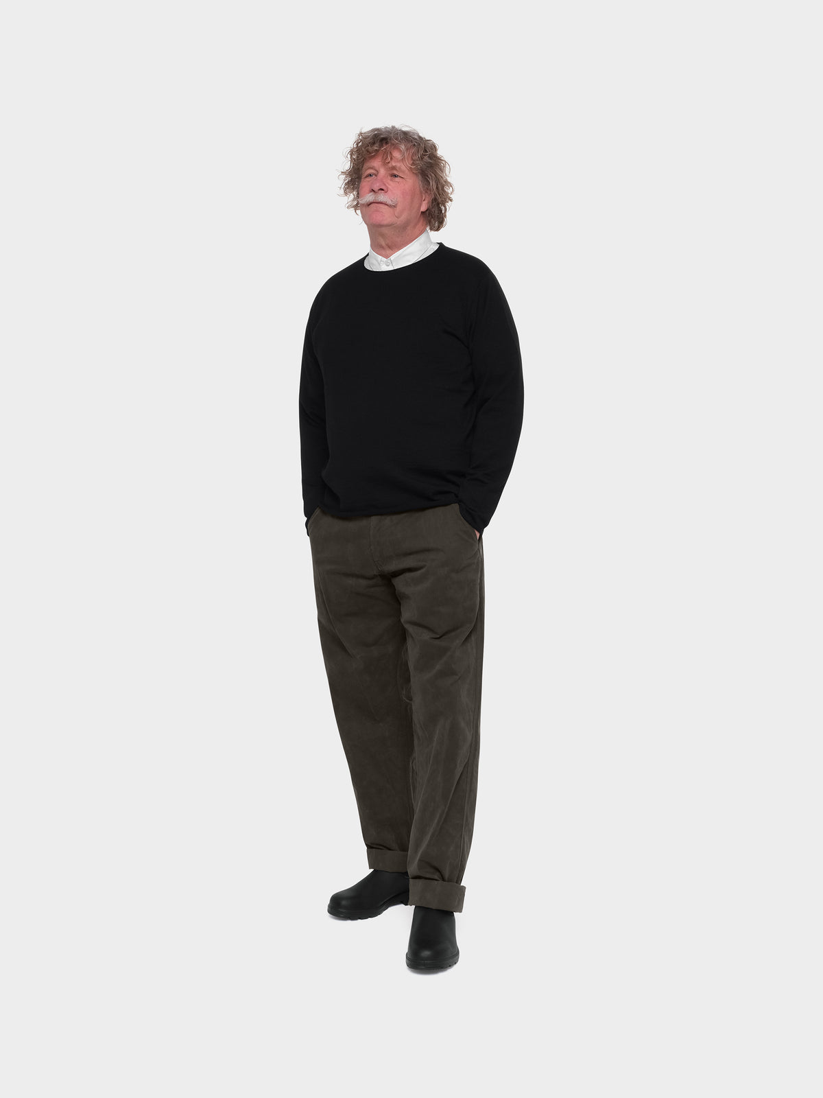 OMEN Pullover Christo Futter am model