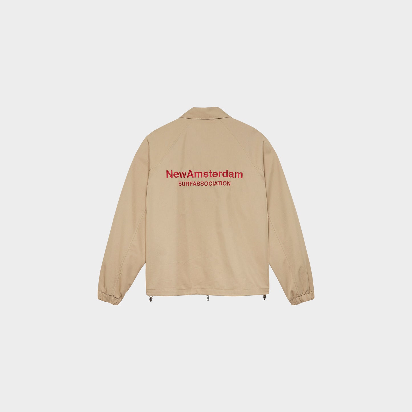 New Amsterdam Surf Association Coach Jacket Sand in Farbe sand