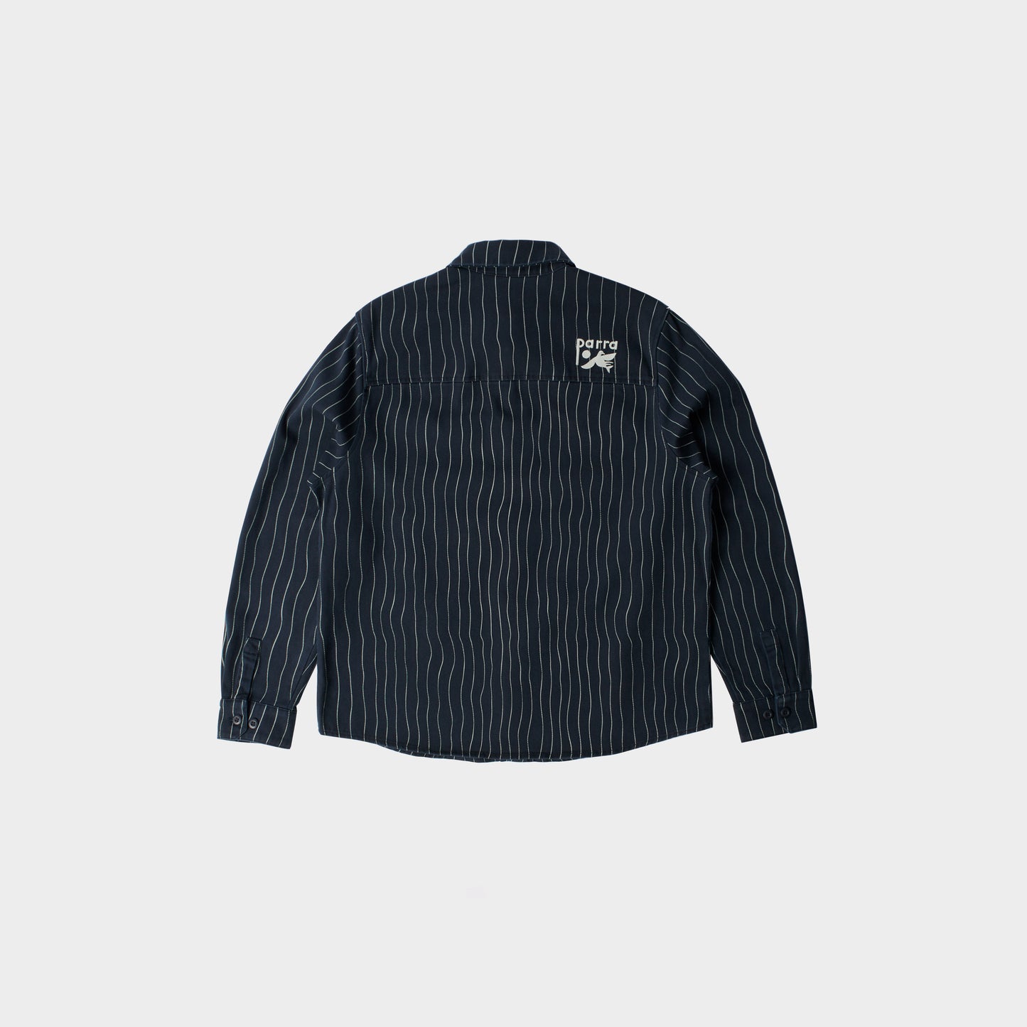 by Parra Meandering Lines Shirt in Farbe navy_blue