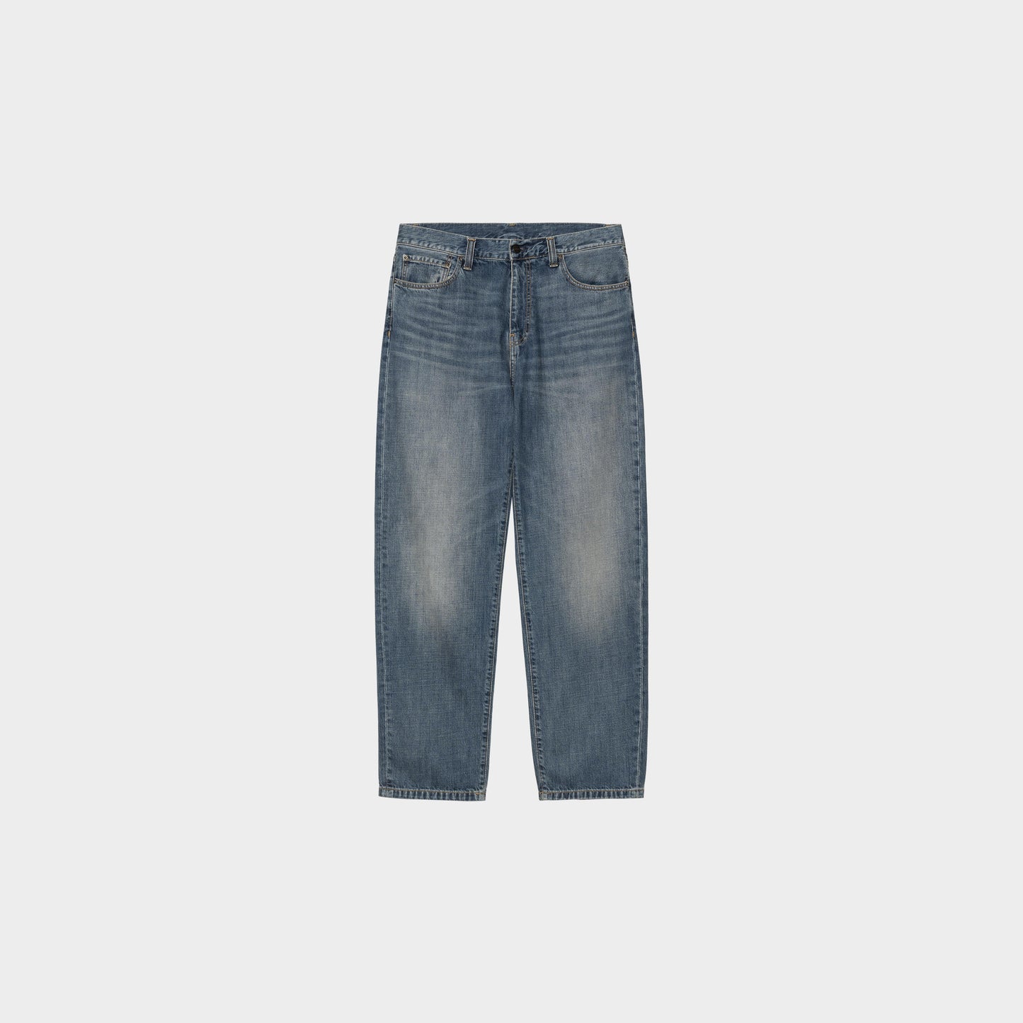 Carhartt WIP Aaron Pant in Farbe blue_dark_used_wash