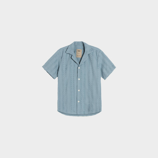 OAS Ancora Cuba Terry Shirt in Farbe mid_blue