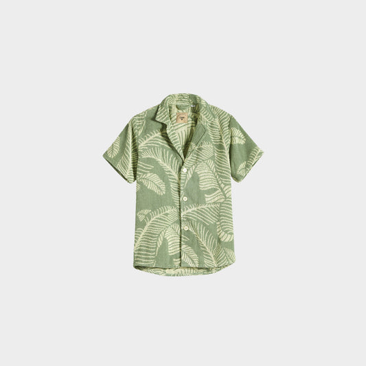 OAS Banana Leaf Cuba Terry Shirt in Farbe matcha_green