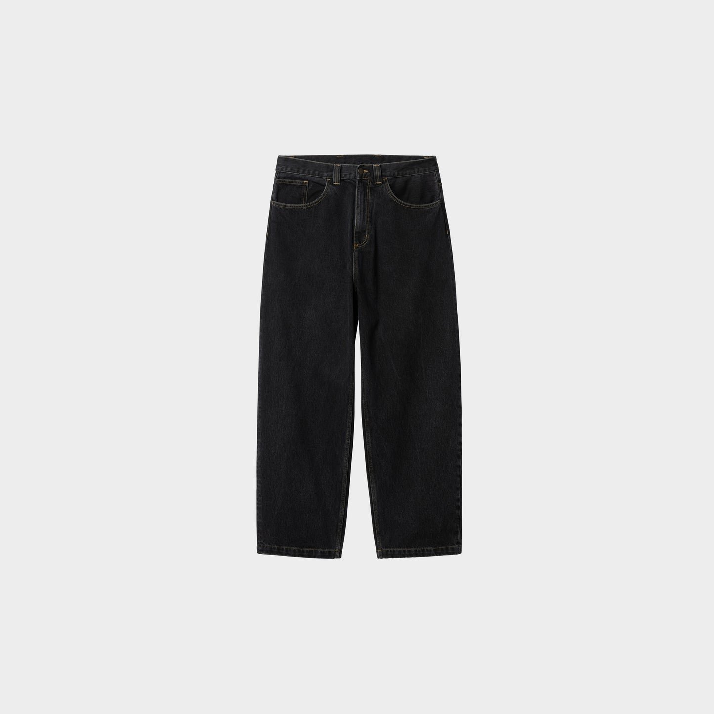 Carhartt WIP Brandon Pant - Black Stone Washed in Farbe black_stone_washed