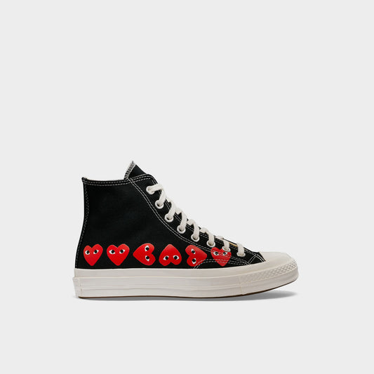 CdG  Chuck Taylor 70 Multiheart High Top Black in Farbe black
