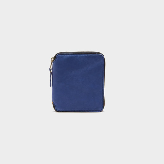 CdG Washed Full Zip Around Wallet in Farbe navy