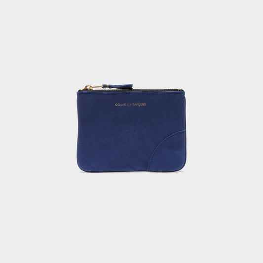 CdG Washed Zip Pouch in Farbe navy