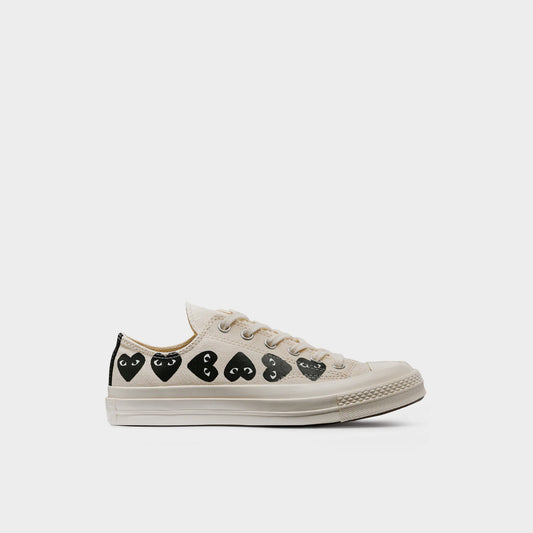 CdG  Chuck Taylor 70 Multiheart Low Top White in Farbe white