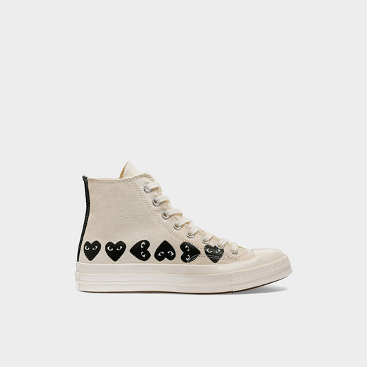 CdG  Chuck Taylor 70 Multiheart High Top White in Farbe white