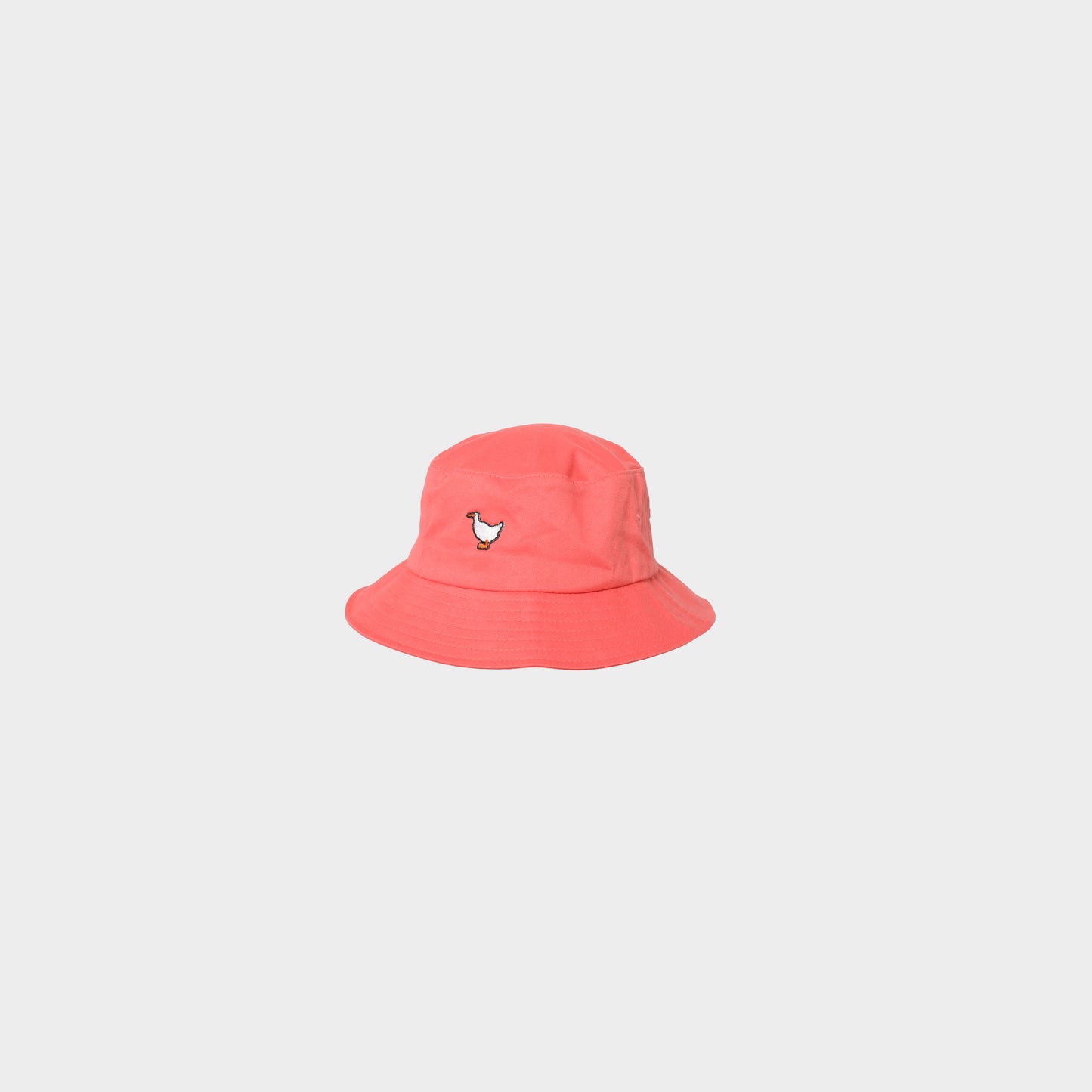Entenwerder1 Embroided Duck Bucket Hat in Farbe spiced_coral