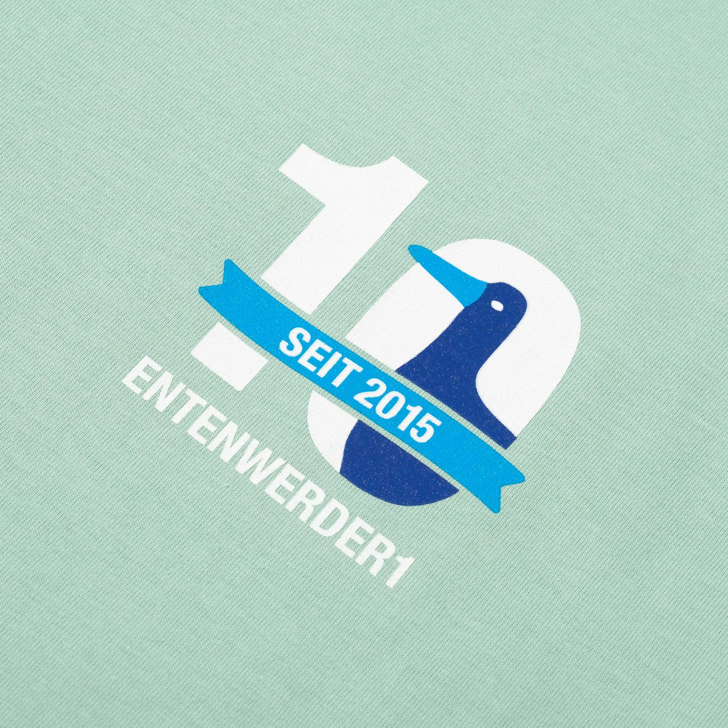 Entenwerder1 T-Shirt 10 Jahre Jubiläum in Farbe mistyjade