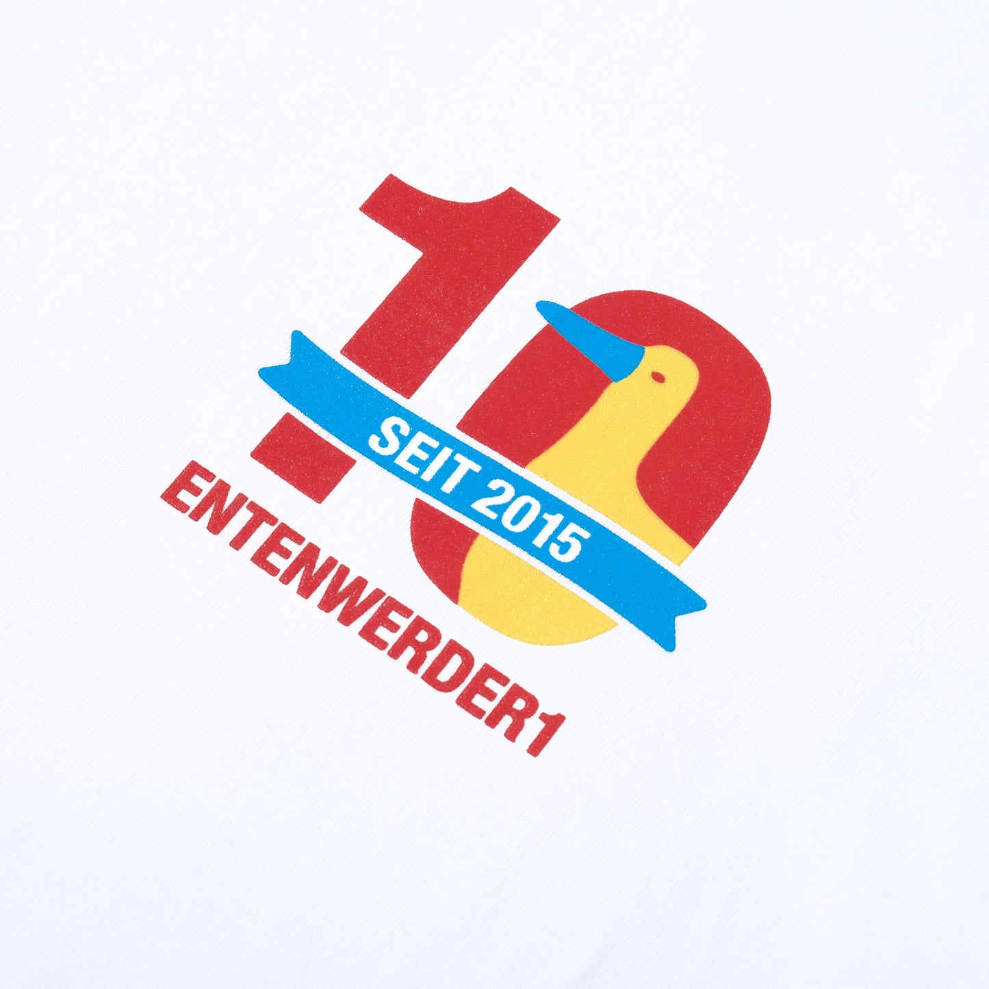 Entenwerder1 T-Shirt 10 Jahre Jubiläum in Farbe white