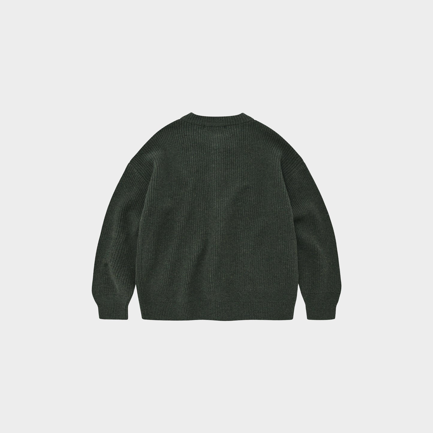 Frizmworks Heavy Wool Round Cardigan in Farbe forest_green