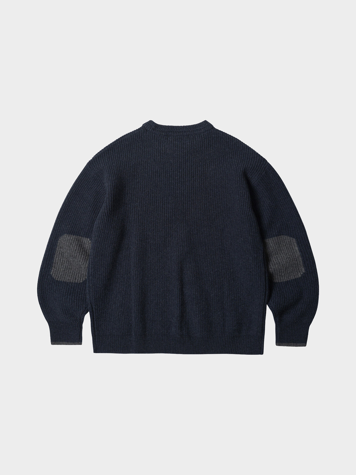 FrizmWORKS Patch Round Pullover Knit in Farbe navy