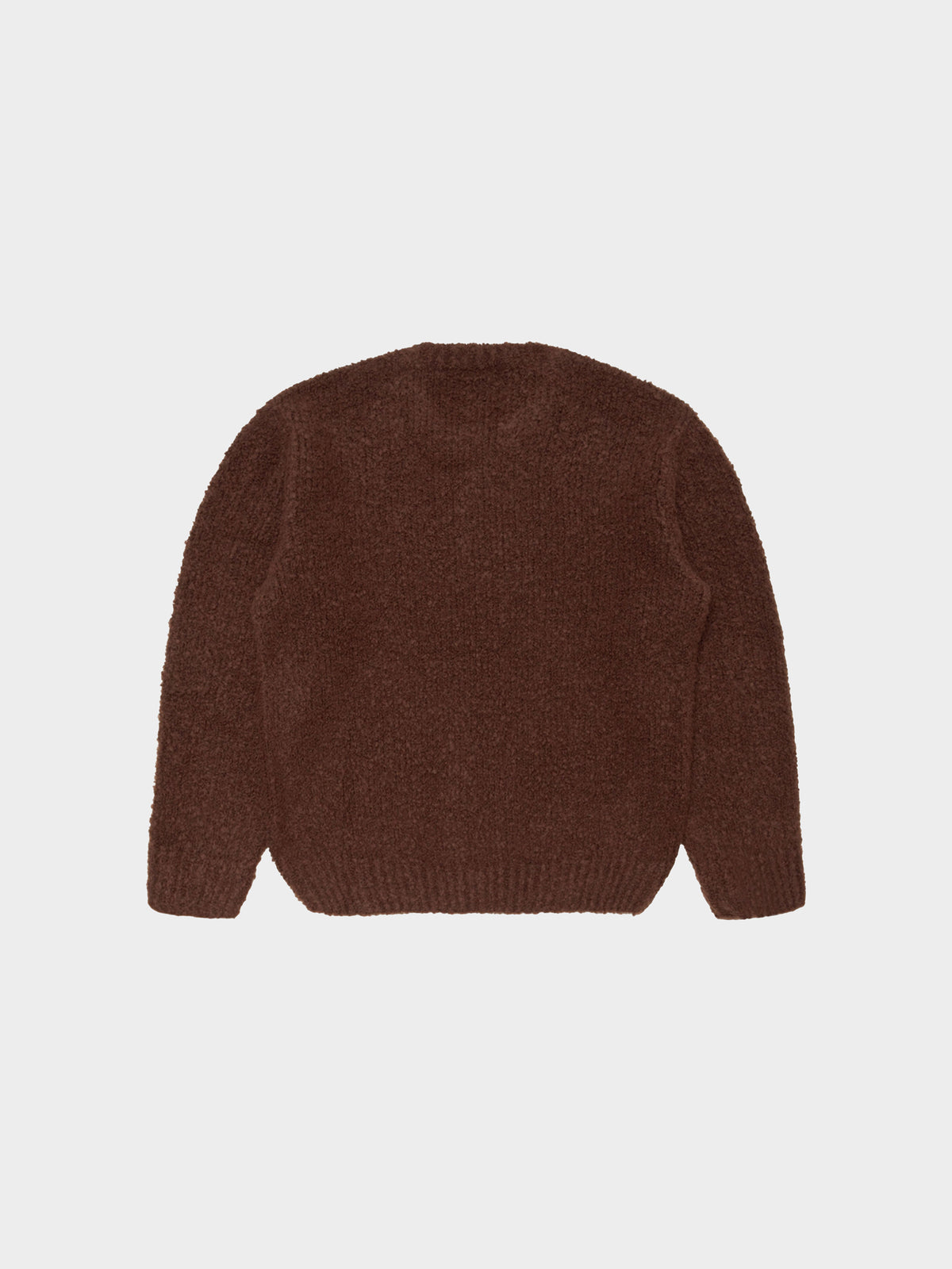 Edwin Dun Textured Sweater in Farbe rum_raisin