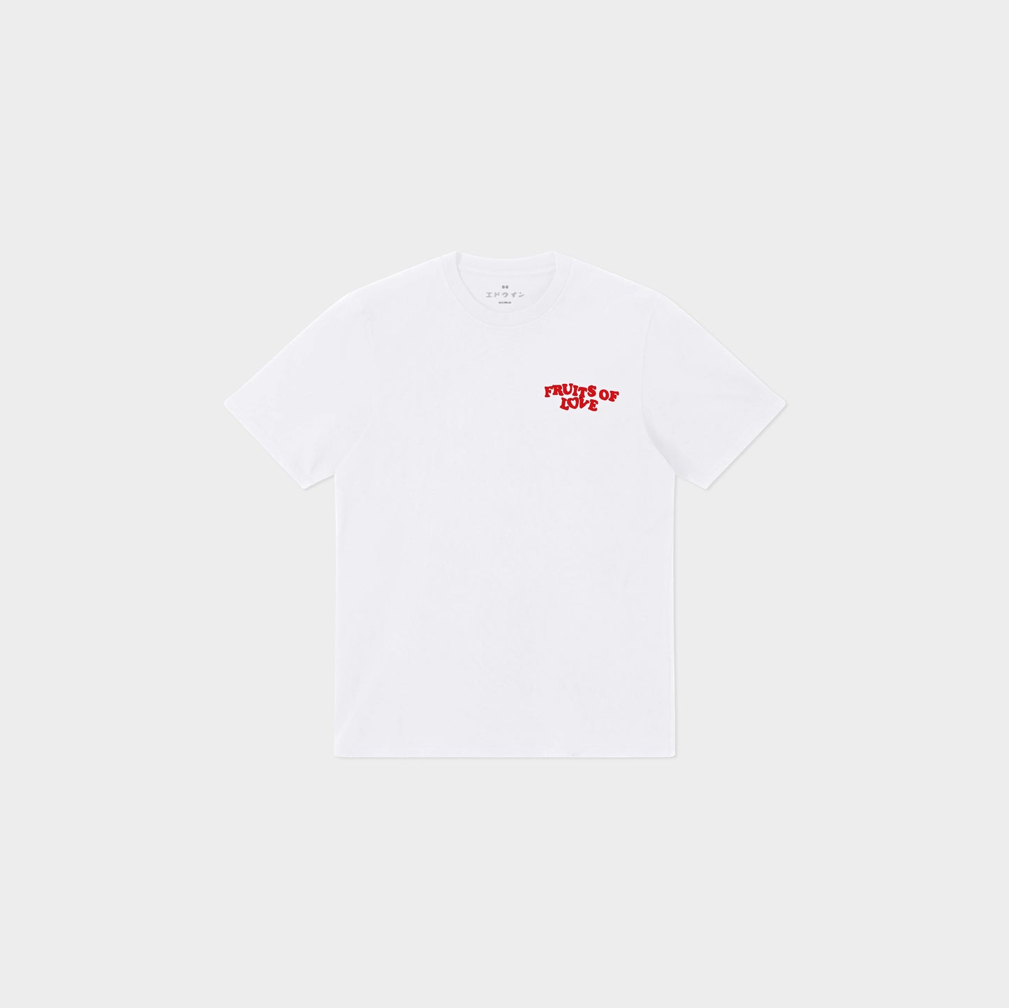 Edwin Fruits Of Love TS in Farbe white