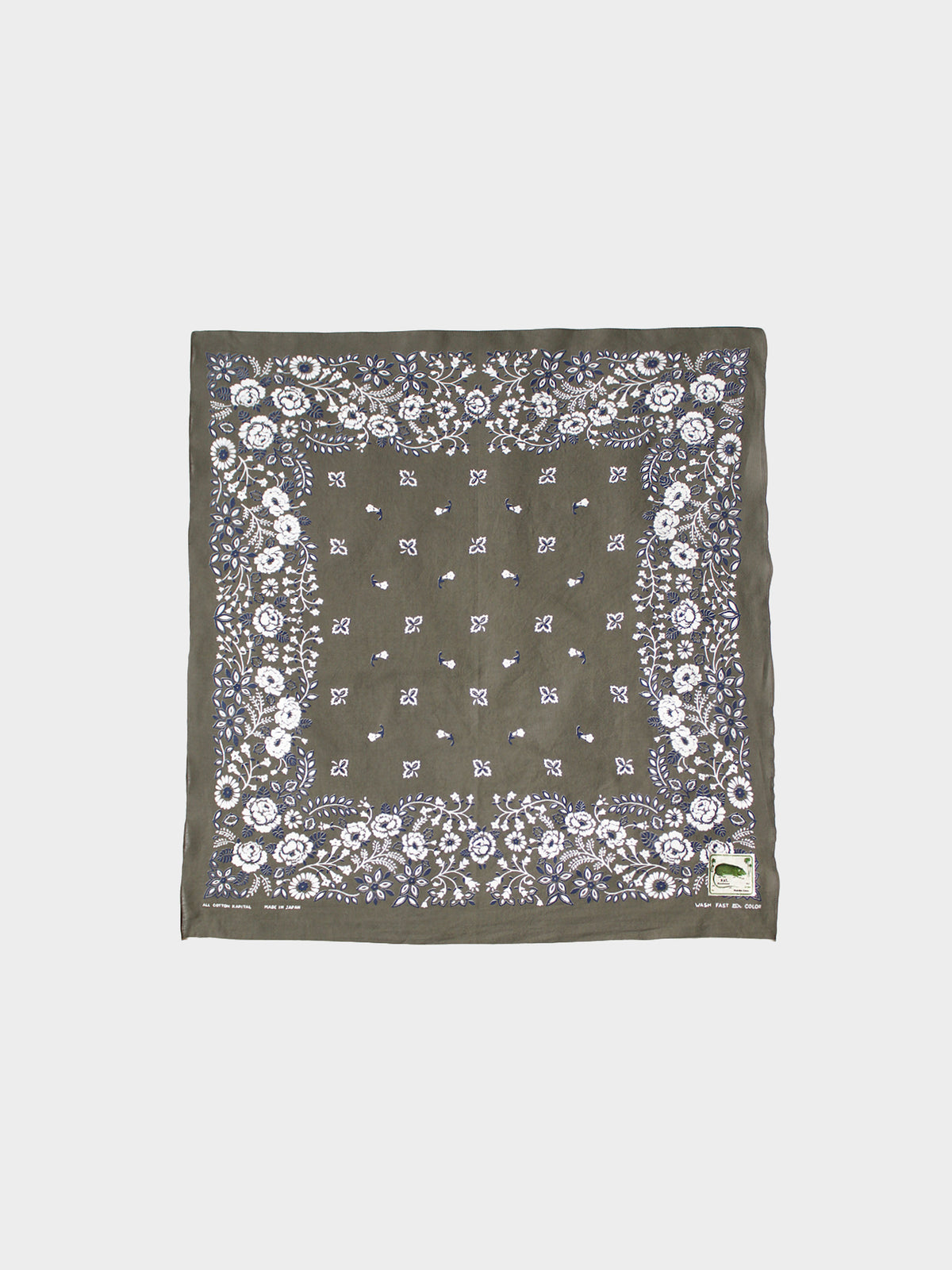 Kapital Bandana Churchill Garden in Farbe khaki
