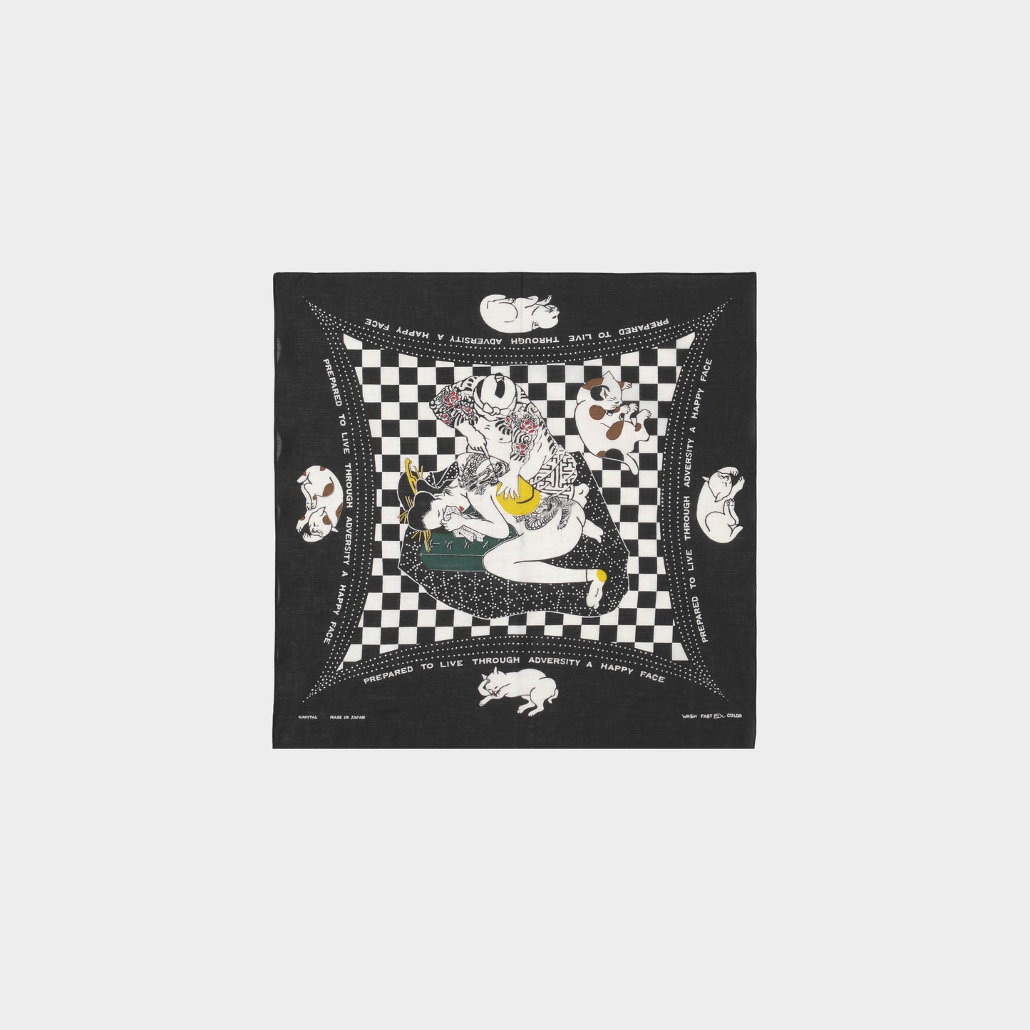 Kapital Bandana Rainskull No Women No Cry EK-1539BAA in Farbe black