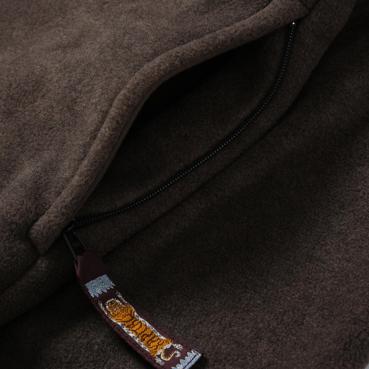 Kapital Reverse Fleece Big Crew Sweat in Farbe brown
