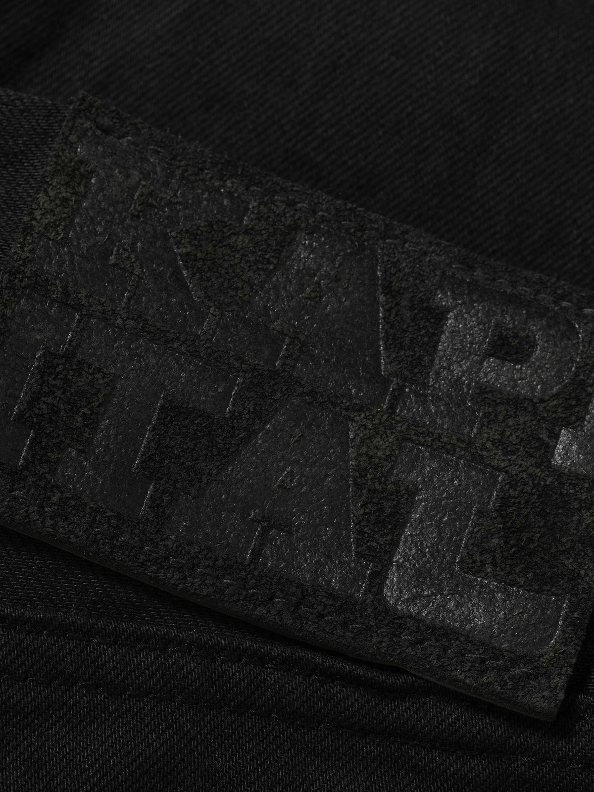 Kapital 14oz Black x Black Denim Club Baggy in Farbe black