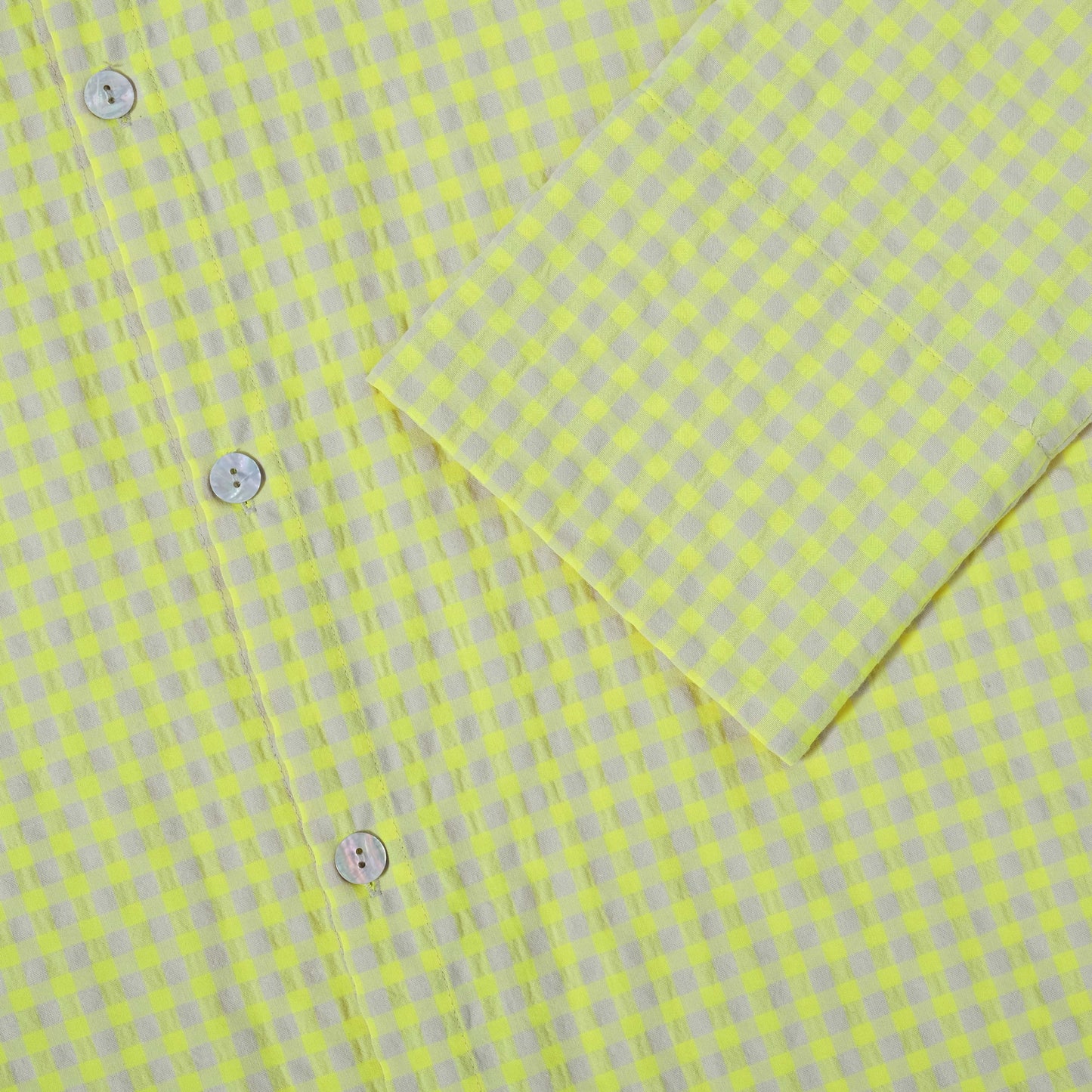 Kunoichi Issey Maxi Seersucker in Farbe yellow