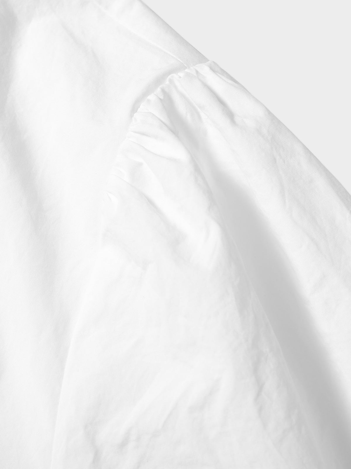 Kunoichi Chi Popelin Pleat in Farbe white