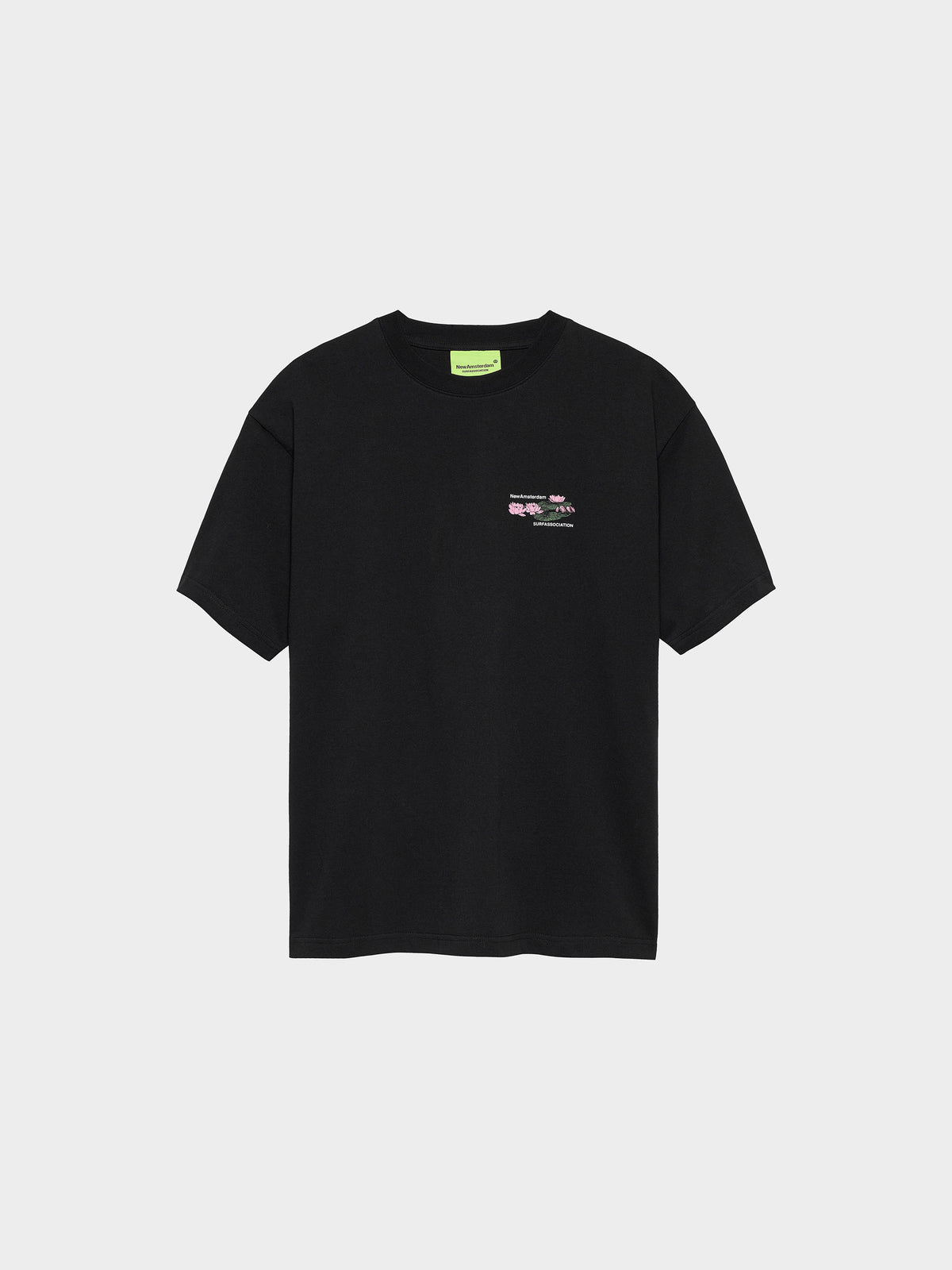 New Amsterdam Surf Association Lilies Tee Black in Farbe black