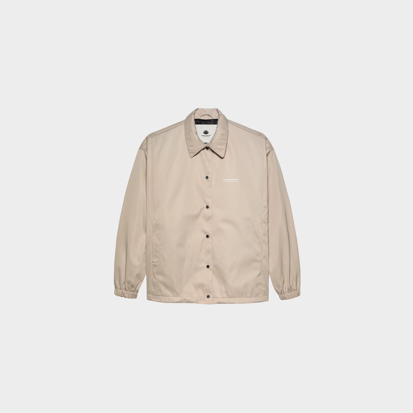 New Amsterdam Surf Association Coach Jacket Sand in Farbe sand