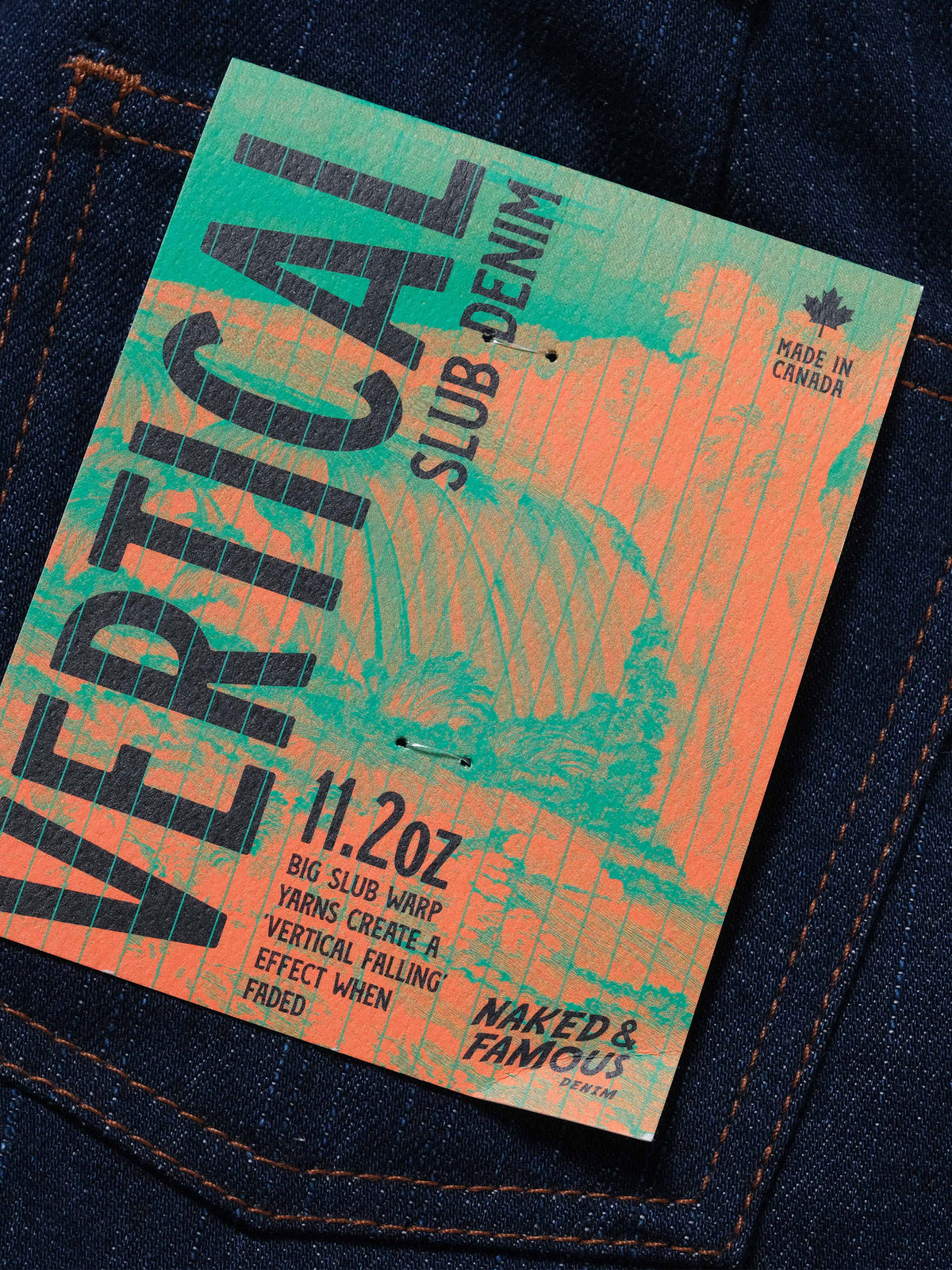 Naked & Famous Women's Maudie - Vertical Slub Denim in Farbe indigo