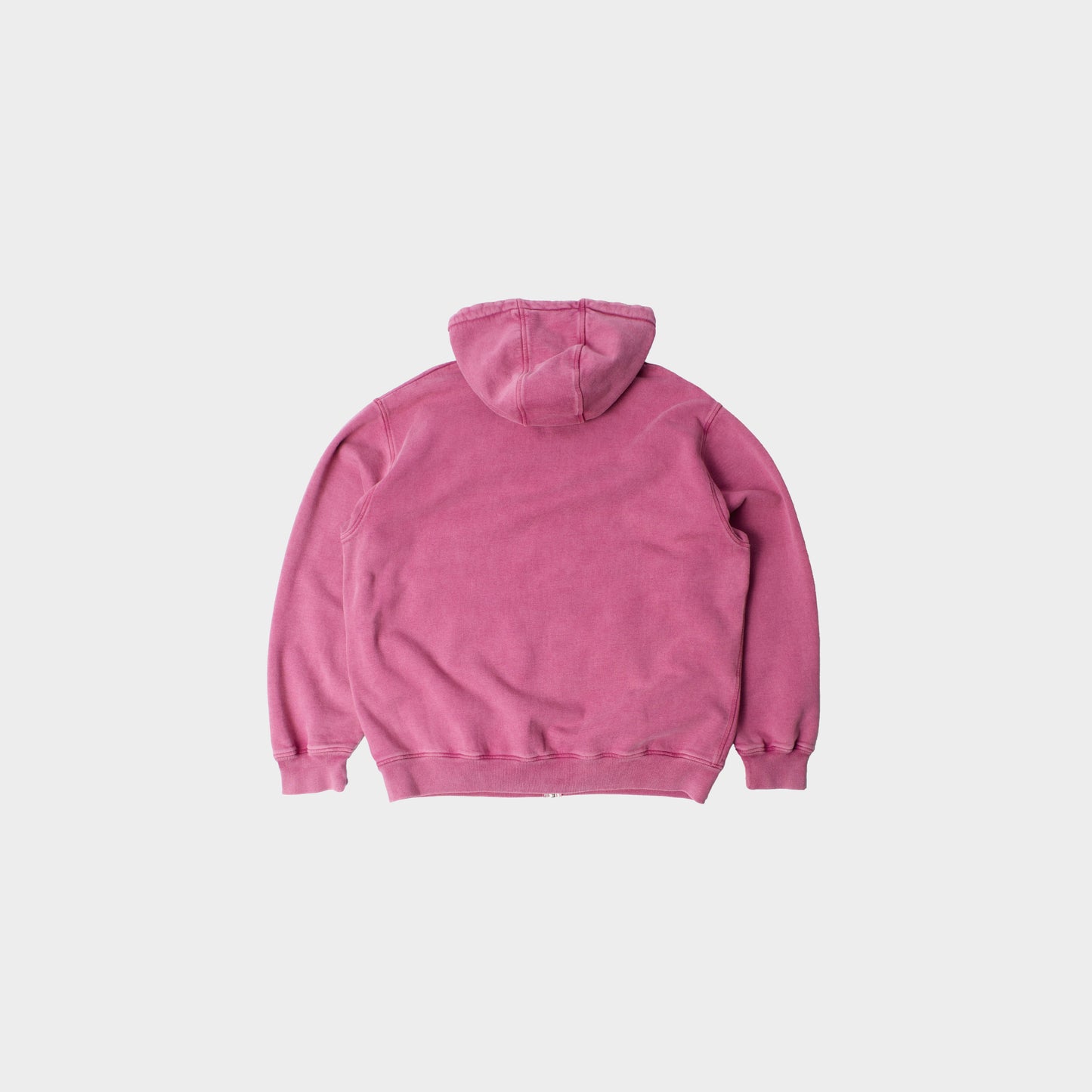byParra Not Fade Away Zip Hooded Sweatshirt in Farbe washed_tyrian_purple