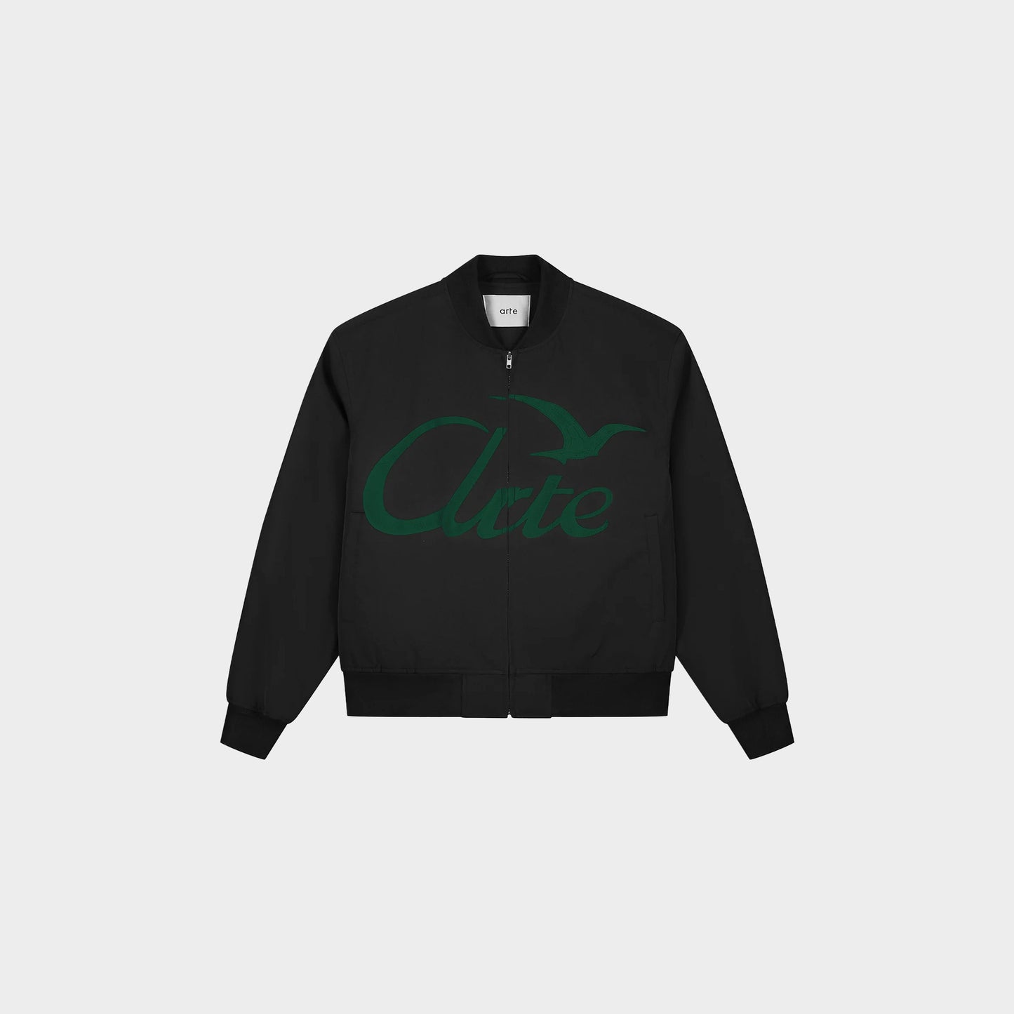 Arte Antwerp Logo Bird Bomber Jacket in Farbe black