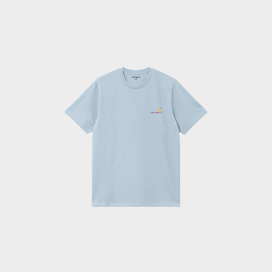 Carhartt WIP American Script T-Shirt in frosted_blue