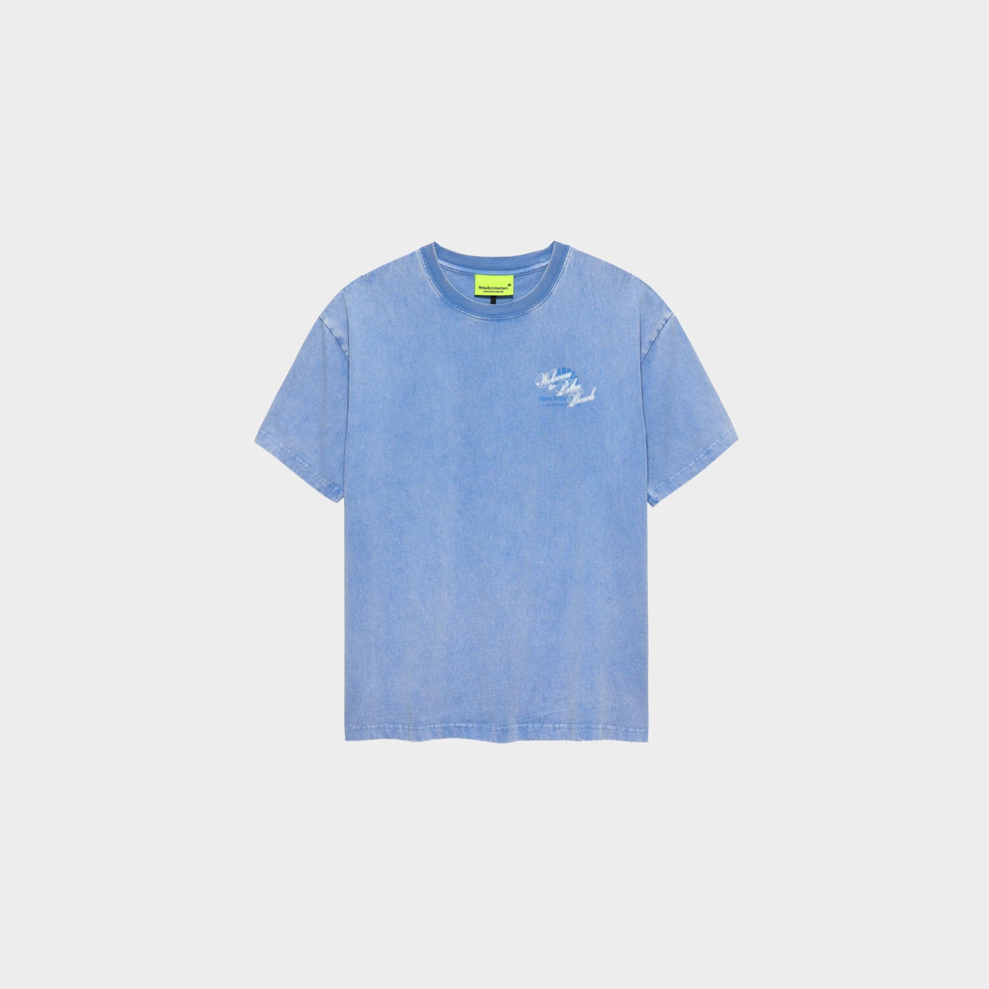 New Amsterdam Surf Association Welcome to Palm Beach Tee in Farbe blue