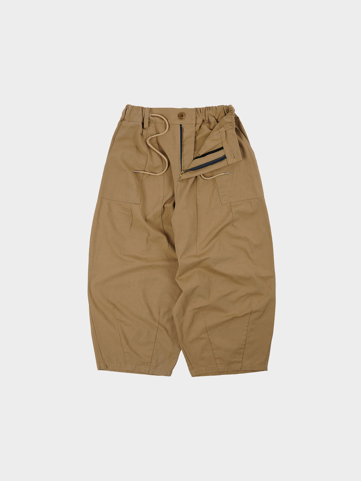 Twill Balloon Pants Beige