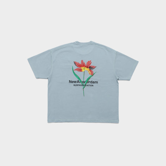 New Amsterdam Waxed Tulip Tee in Farbe quarry