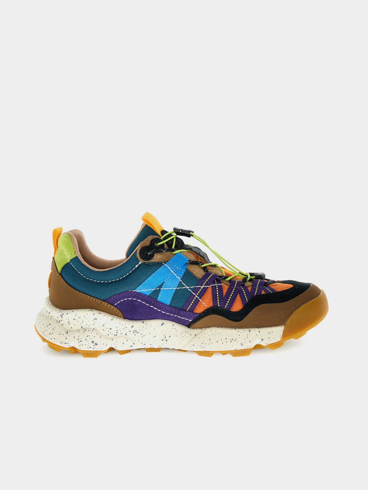 Flower Mountain Iwano 2 Uni Waterproof Suede Nylon in Farbe brown_orange_violet