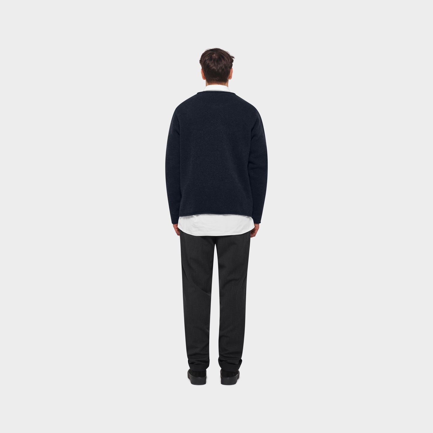 OMEN Pullover Christo Futter Lambswool am model
