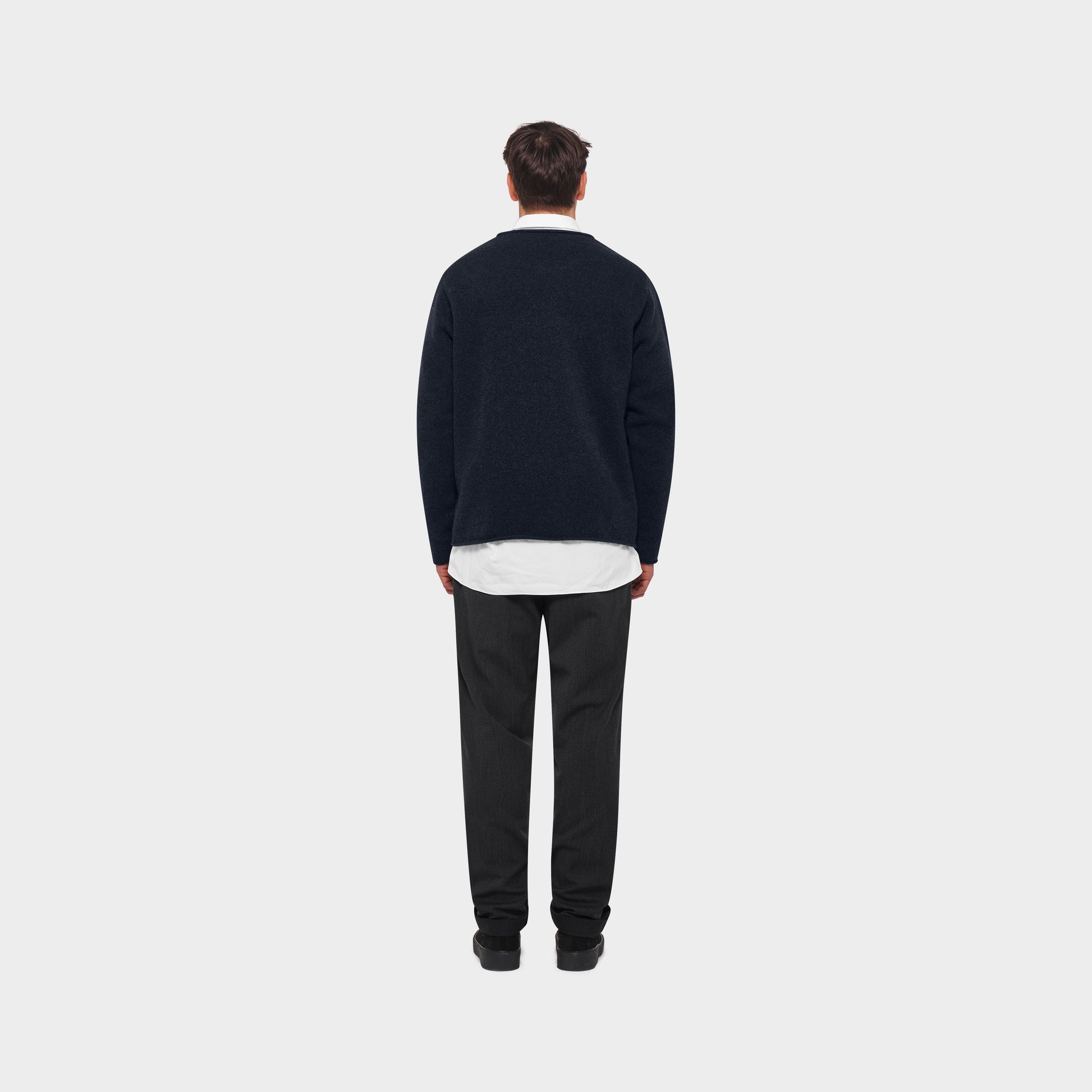 OMEN Pullover Christo Futter Lambswool am model