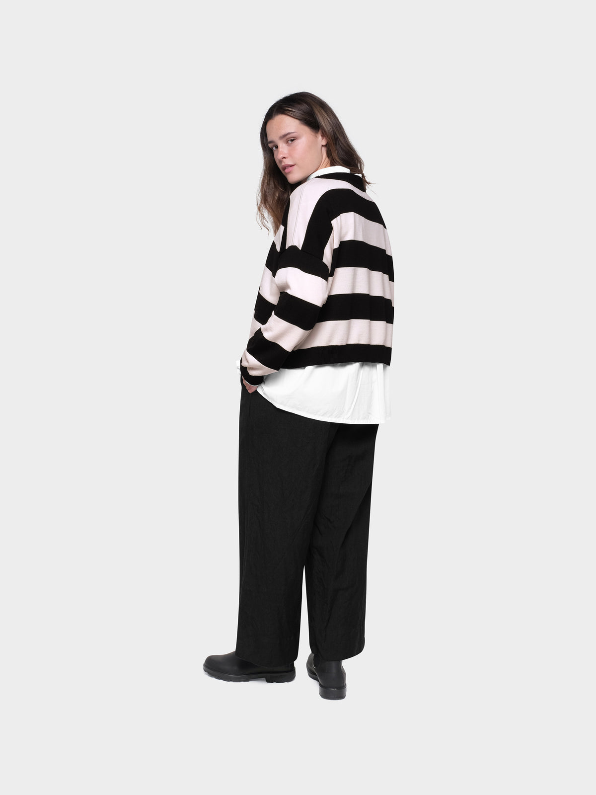 OMEN Pullover Fliege Stripes RL am model
