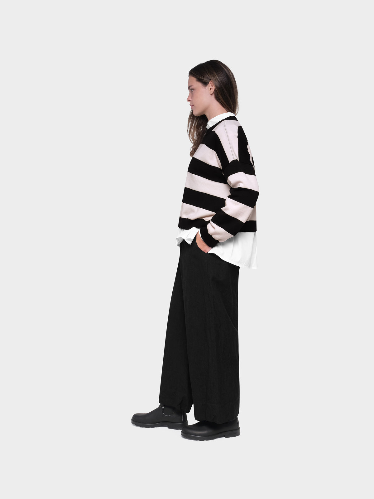 OMEN Pullover Fliege Stripes RL am model