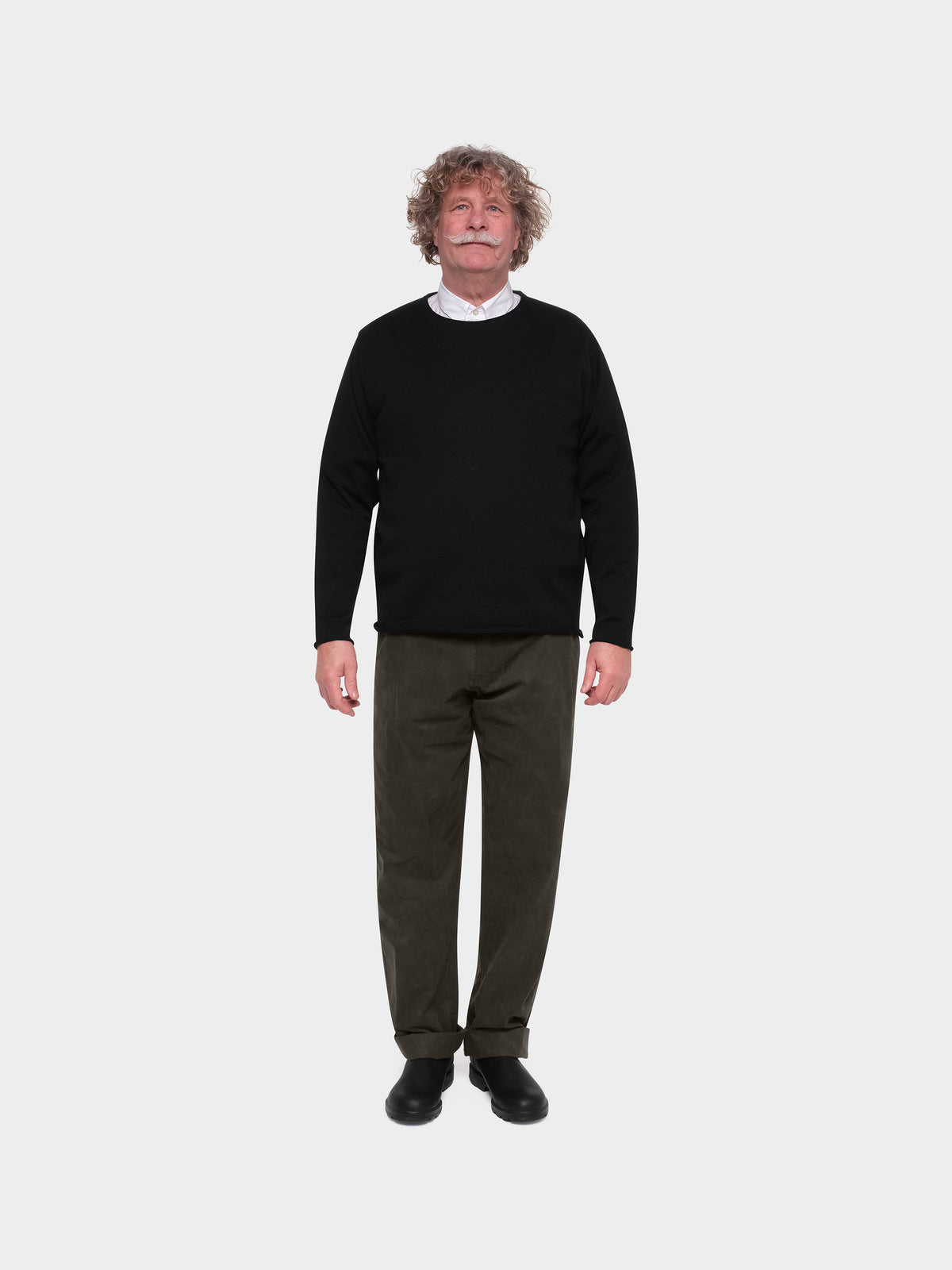 OMEN Pullover Christo Futter am model