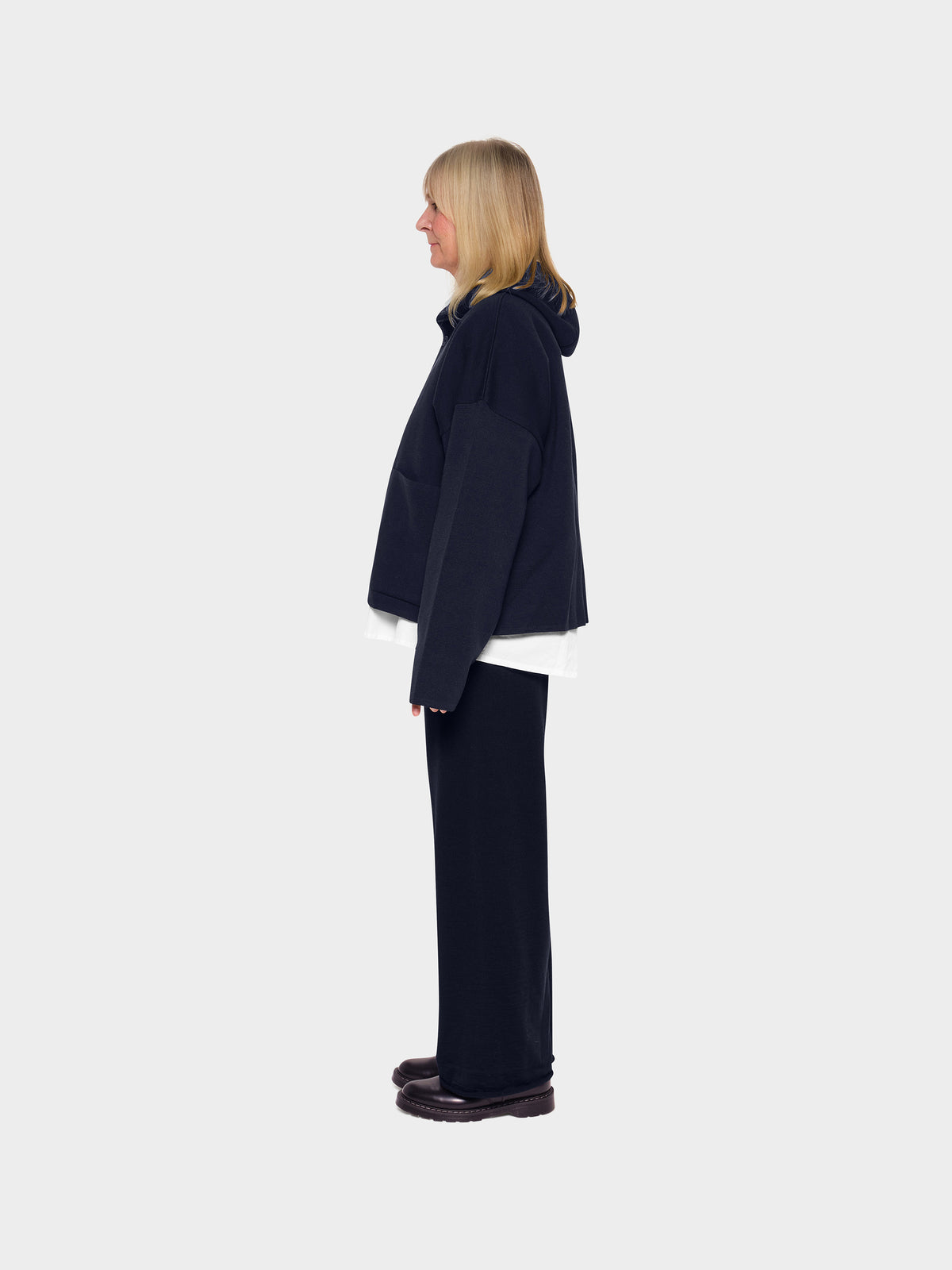 OMEN Strickjacke Tömmchen Kapuze PS am model