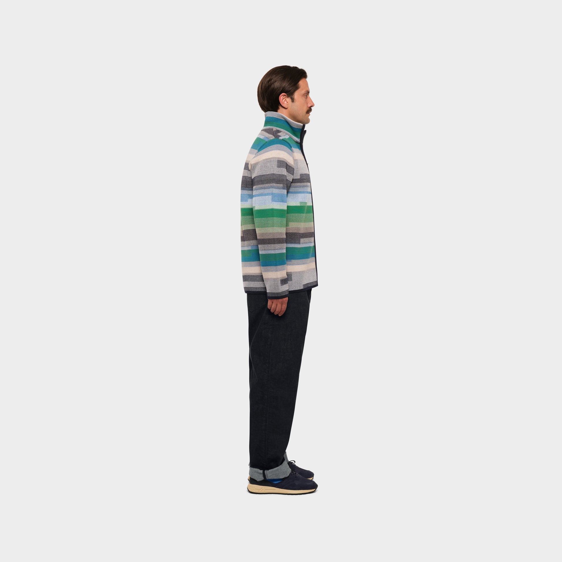 OMEN Strickjacke Filo São Paulo am model