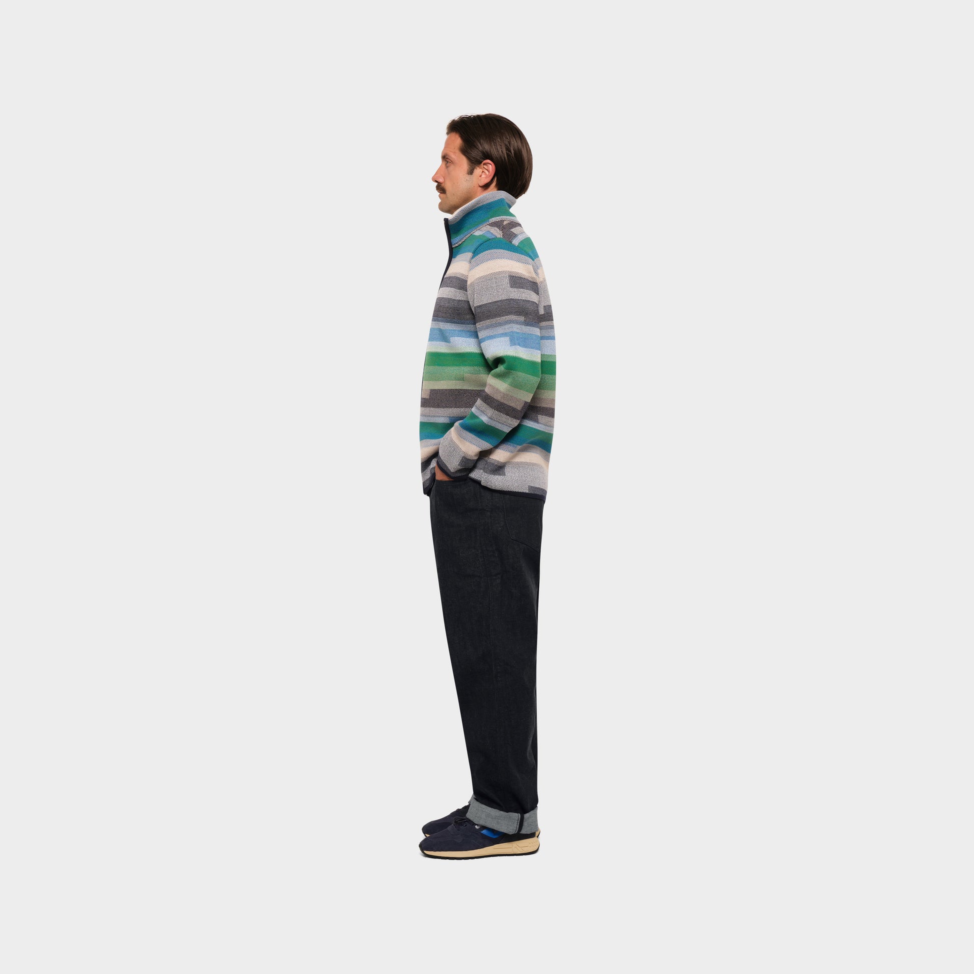 OMEN Strickjacke Filo São Paulo am model