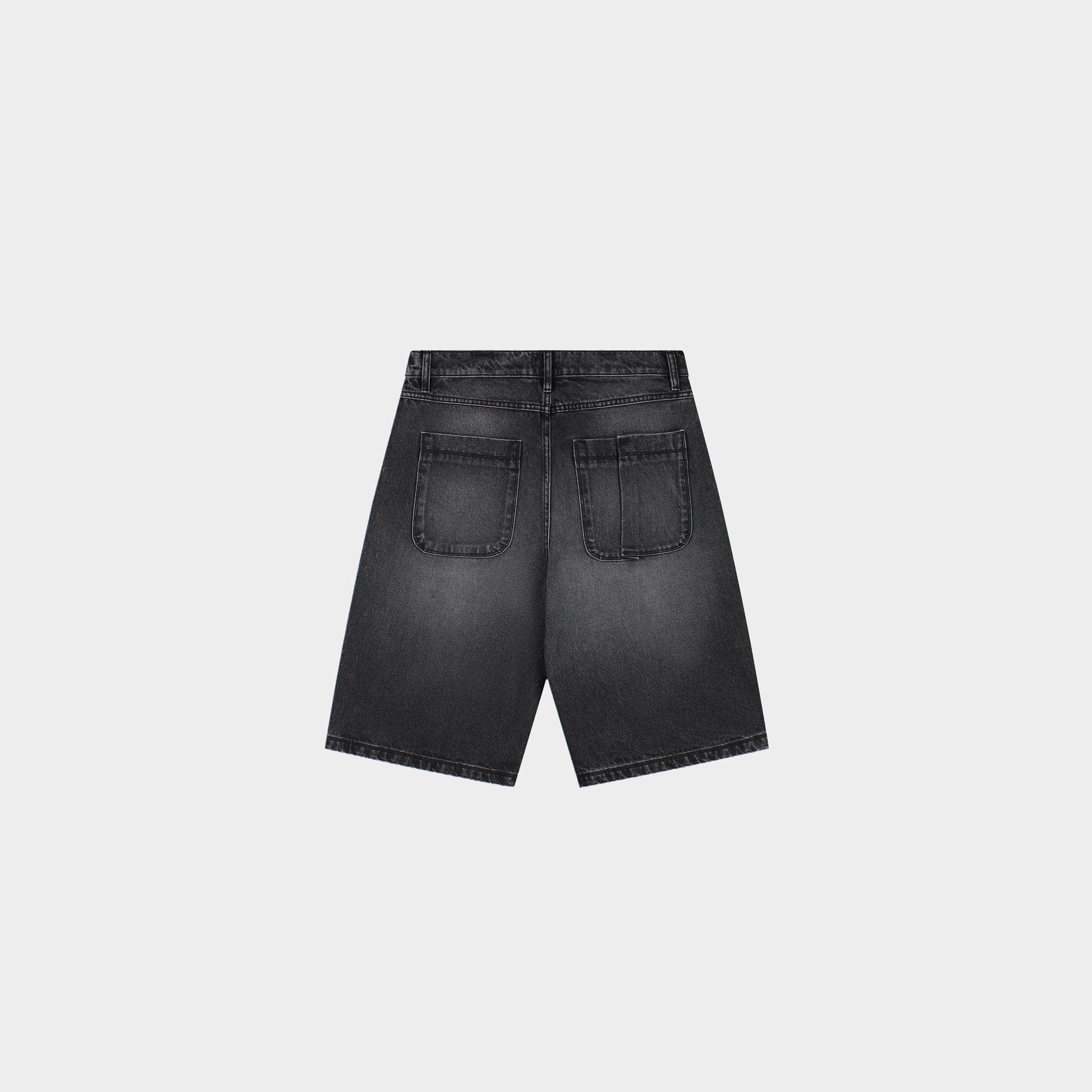Arte Antwerp Round Pocket Denim Short in Farbe fade_black