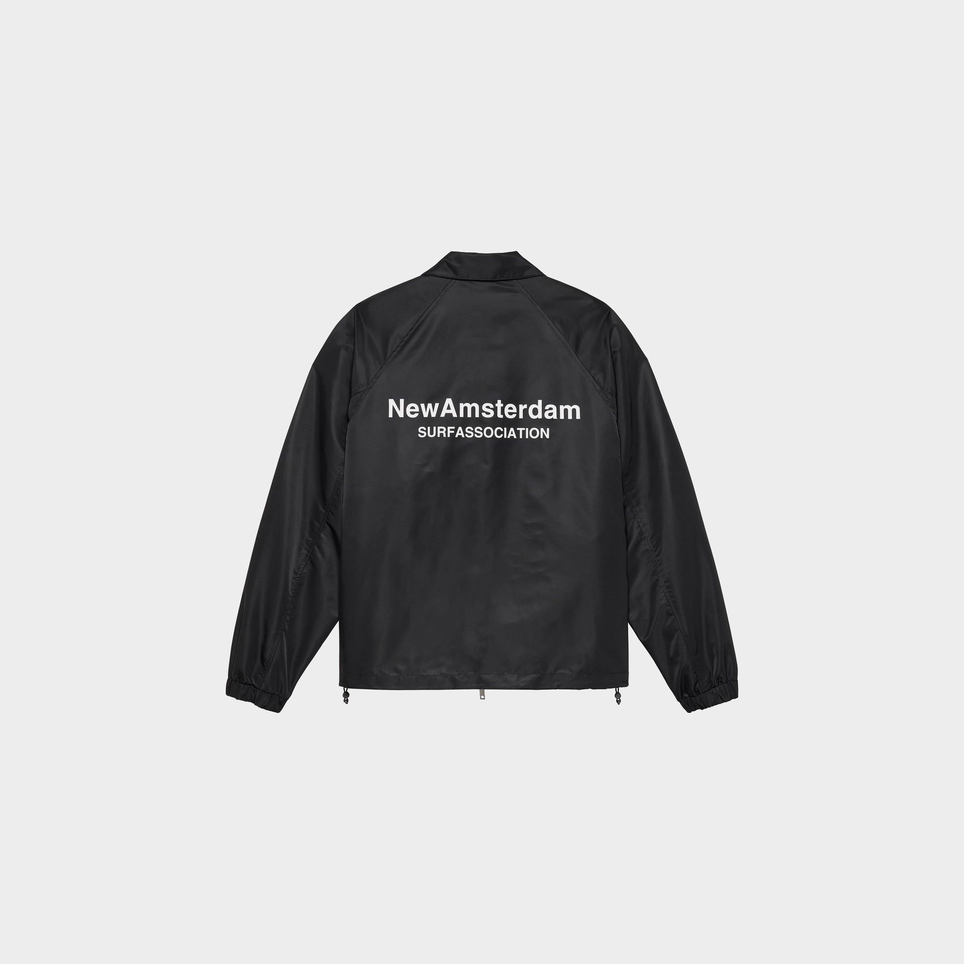 New Amsterdamm Surf Association Coach Jacket Black in Farbe black