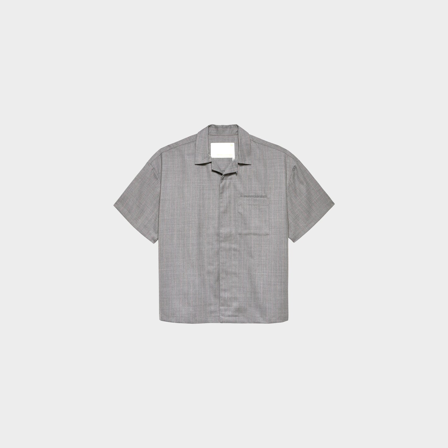 New Amsterdam Surf Association Wijk Shirt Wool Grey Pink in Farbe grey_pink