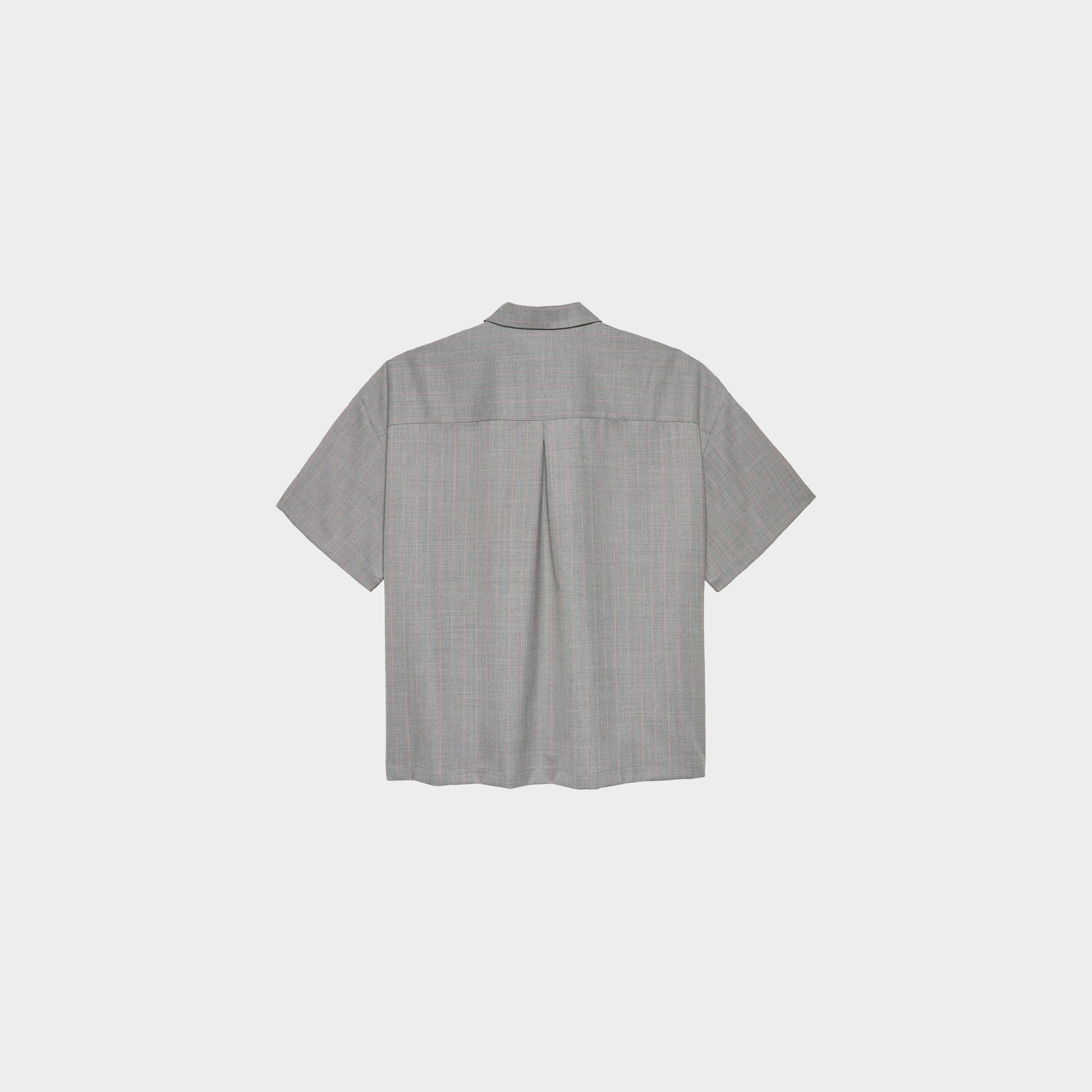 New Amsterdam Surf Association Wijk Shirt Wool Grey Pink in Farbe grey_pink