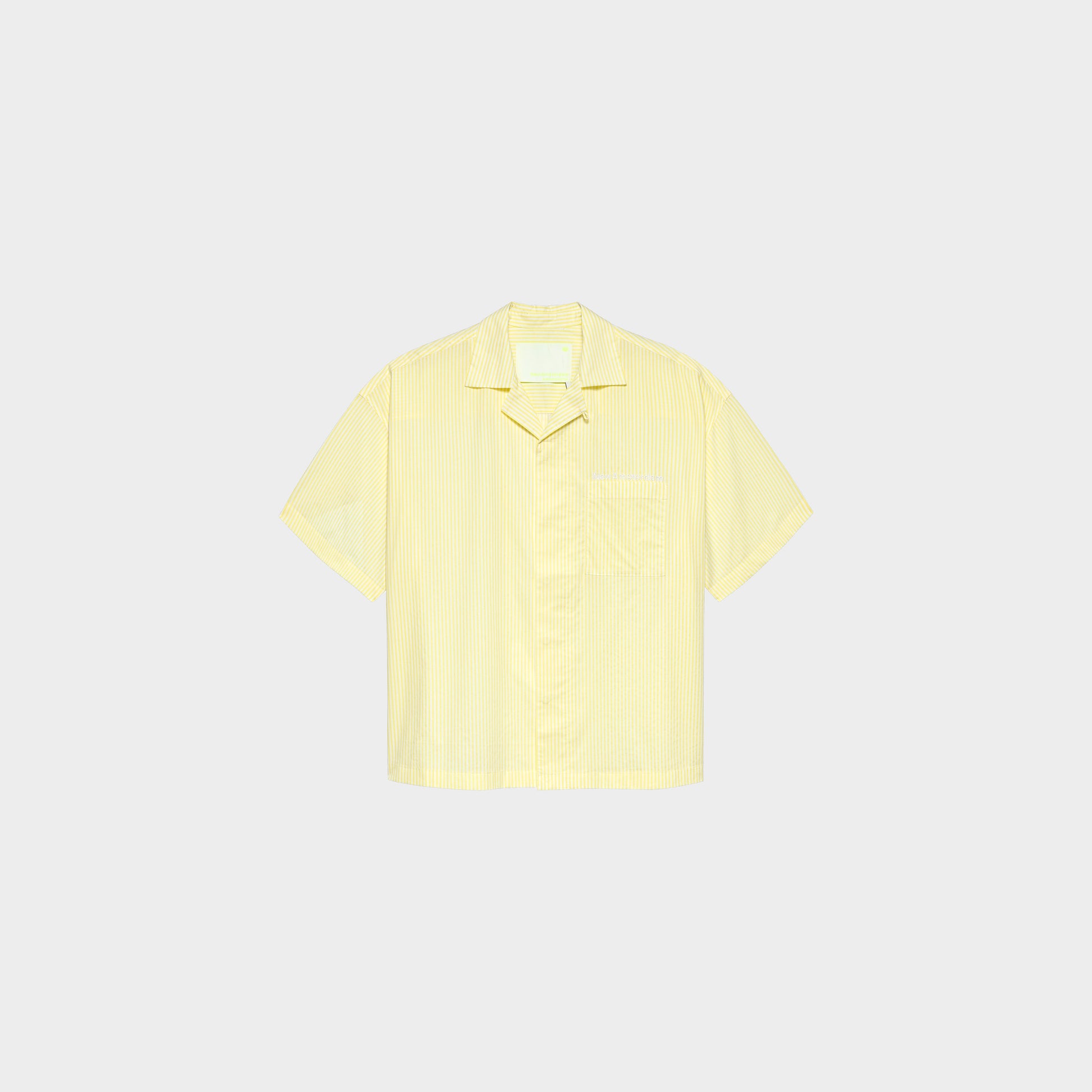 New Amsterdam Surf Association Wijk Shirt Short Sleeves Stripe in Farbe yellow